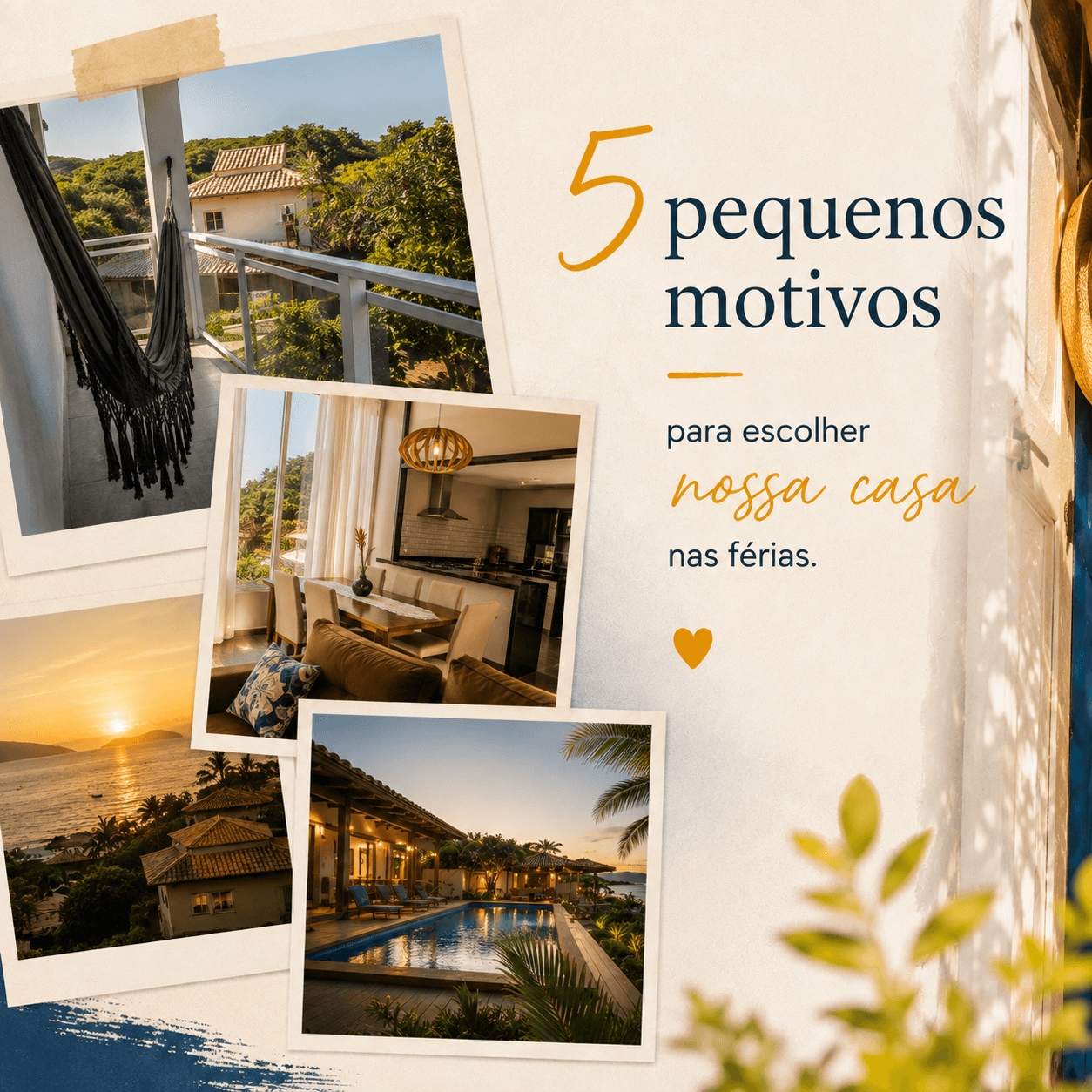 Pieza digital Cinco pequenos motivos para elegir Casa da Vo