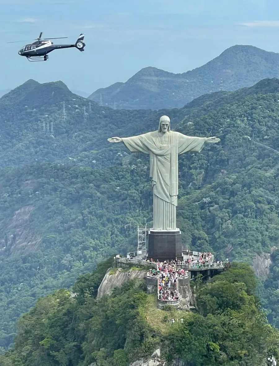 Vuelo panorámico en helicóptero sobre el Cristo Redentor